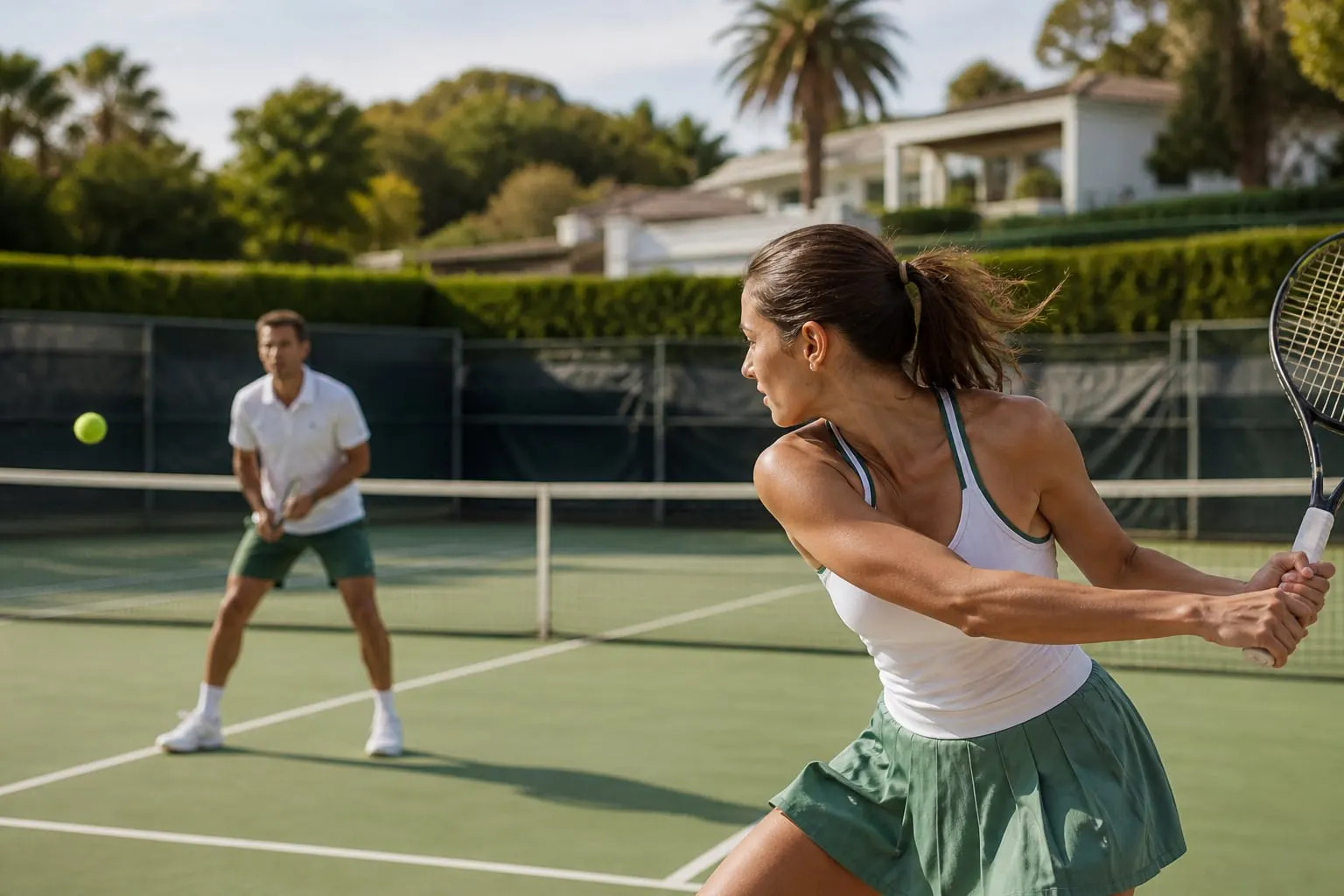 Yetişkin tenis akademisi oyuncuları